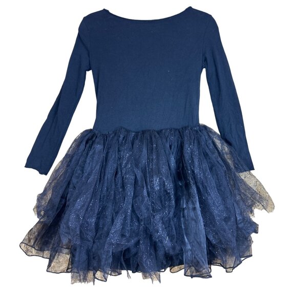 Dr. Seuss Cat in the Hat Tulle Glitter Tutu Dress Black Red Velvet Bow Girl's M - Picture 3 of 8